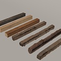 Wood Modern Wood Pillar Old Wood Wood Member 3d model