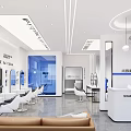 Modern Beauty Hair Salon Interior Design With White Decor Styling Chairs Mirrors And Reception Counter