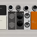 Modern Washing Machines In Various Colors And Different Styles For Home Use