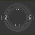 Black Circular Industrial Mechanical Equipment Part With Metal Springs And Components