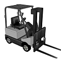 Electric Industrial Forklift Equipment with Operator Cab and Heavy Duty Lifting Forks