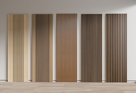 Modern wall panel wood veneer wall panel wall panel wall panel wall panel wood board 3d model