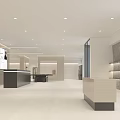 Modern Clothing Store Interior With Fashion Displays And Bright Lighting Fixtures