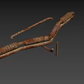 Rusted Metal Hand Tool With Coiled Spring And Curved Metal Parts