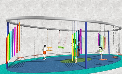 Children's facilities Modern play equipment 3d model