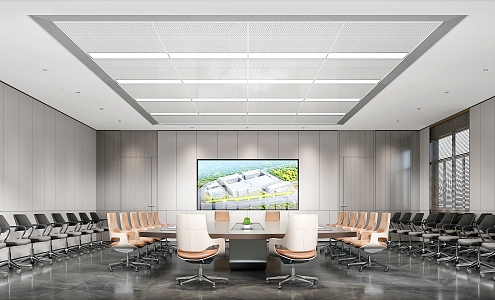 Modern Conference Room 3d model