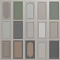 Assorted Modern Wardrobe Doors With Different Colors And Panel Designs