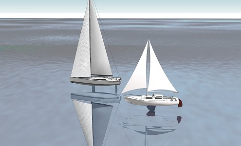 Modern Sailing 3d model