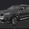 Silver Kia Seltos SUV With Modern Design Front Grille And Alloy Wheels
