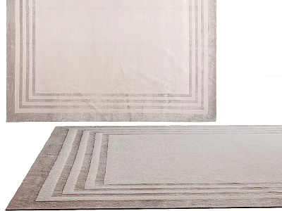 Modern Square Carpet 3d model