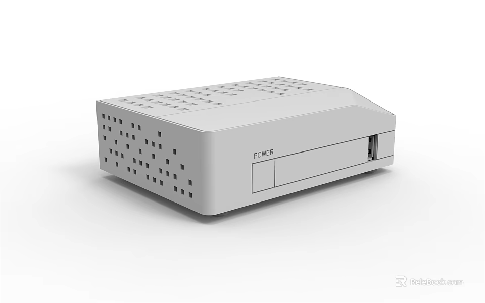 Modern Television With White Pioneer HDMI Set Top Box And Ventilation Holes 3d model 