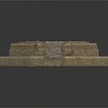 Detailed Ancient Stone Structure With Layered Steps And Textured Bricks
