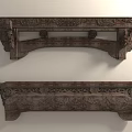 Traditional Chinese Wooden Carved Decorative Components With Intricate Patterns And Designs