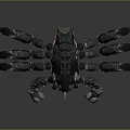 Mechanical Scorpion With Metal Body Red Eye And Sharp Legs Design