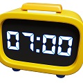 Alarm Clock Time Electronic Clock Cartoon Style Alarm Clock 3d model