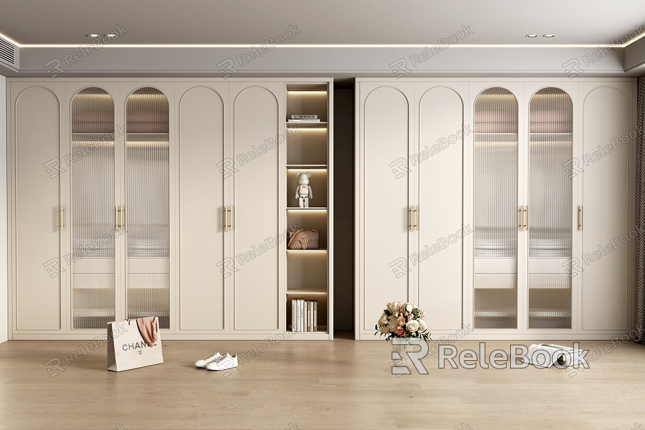 Cream wardrobe French wardrobe model