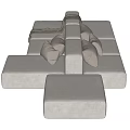 HAY Modern Module Multiplayer Sofa Module Sofa Tofu Block Sofa Combination Sofa Corner Sofa 3d model