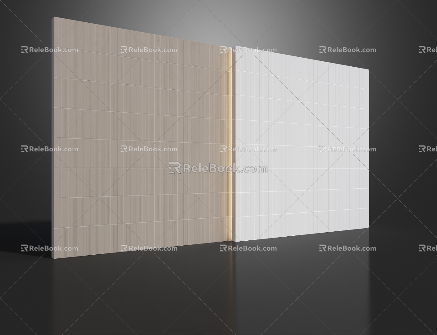 Background wall, bedside wall, decorative wall, wall panel 3d model