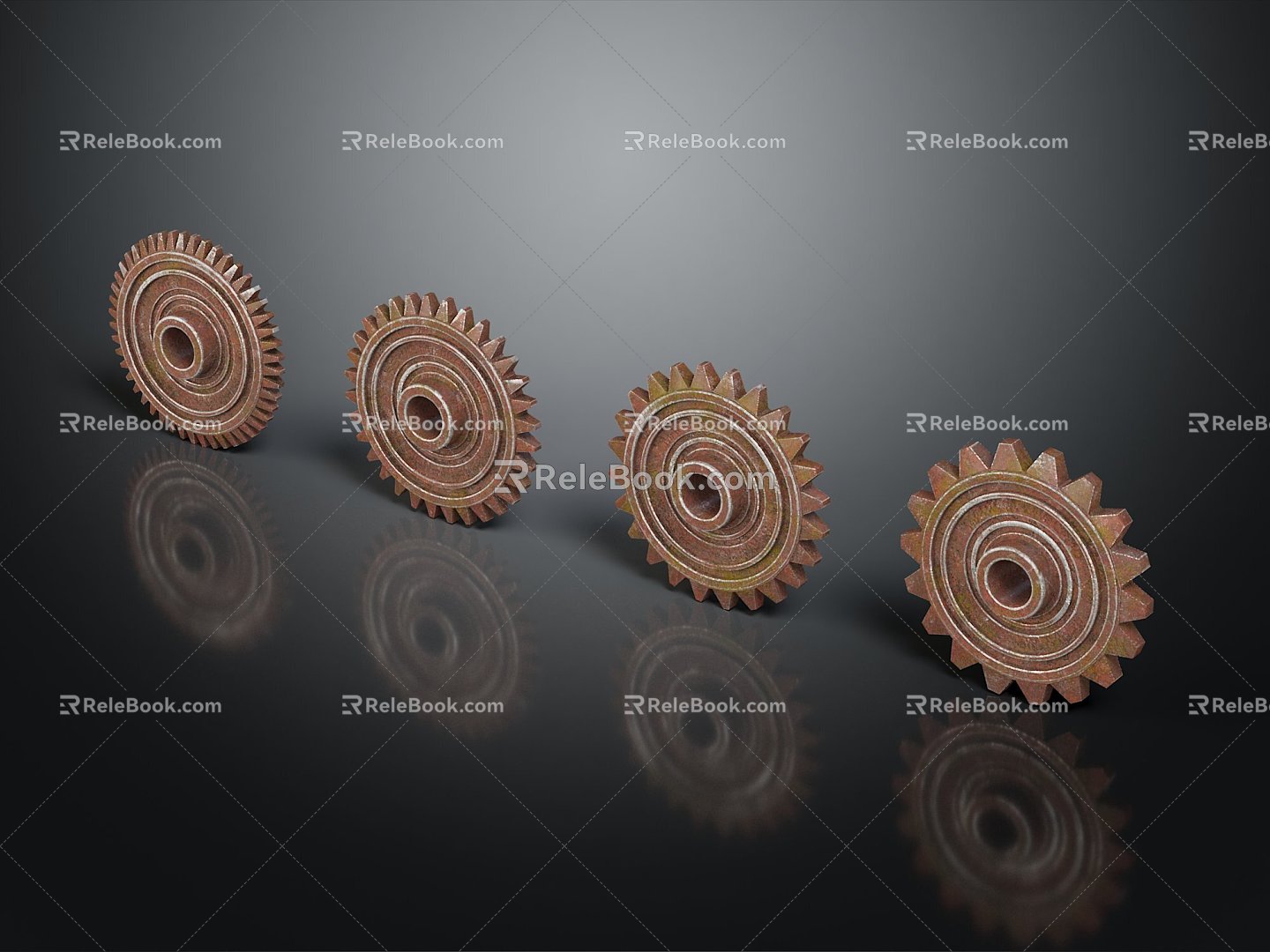 industrial LOFT gear iron gear 3d model