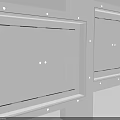 Simple Modern Ceiling Structural Design With Frame Lines And Mounting Components
