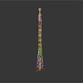Eiffel Tower Model Detailed Metal Structure With Reflective Base And Decorative Design