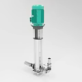 Industrial Vertical Pump With Green Motor And Stainless Steel Body Structure