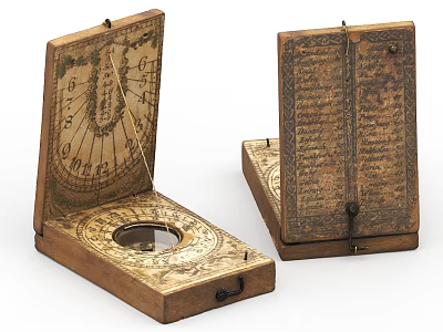 Quadrant solar instrument double quadrant solar measuring instrument astronomical measuring instrument nautical navigation instrument ancient measuring instrument optical measuring equipment 3d model