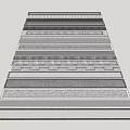 Garden Ornaments Design With Various Textured Material Strips And Details