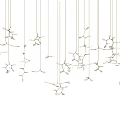 Modern chandelier combination 3d model