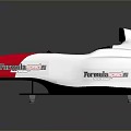 Parmigiani Speed Lab Single Seater Race Car With White Red Black Stripes Streamlined Design