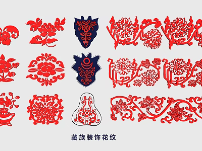 Unique Artistic Wall Decor With Exquisite Traditional Tibetan Decorative Patterns 3d model