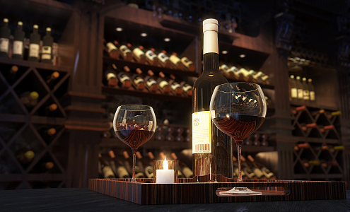 Modern Wine Glass Red Wine Glass 3d model