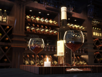 Modern Wine Glass Red Wine Glass 3d model