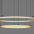 Modern Double Ring Chandelier With Crystal Accents And Bright Lighting Fixture Design