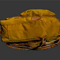 Yellow Emergency Survival Bag With Red Logo For Home Essential Supplies