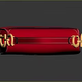 Stylish Red Handbag with Golden Hardware and D Shaped Buckle
