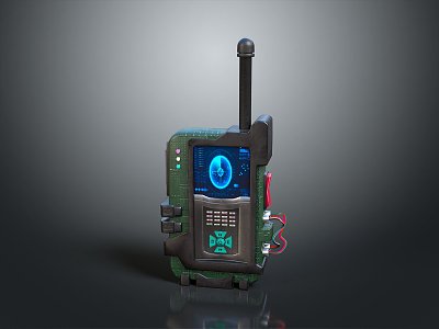 Walkie-talkie military walkie-talkie military radio military wireless telephone wireless telephone military communication equipment 3d model