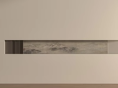 New Chinese-style Middle Ancient Background Wall Bedroom Sofa 3d model