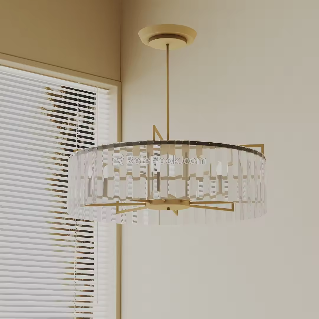 Modern chandelier 3d model
