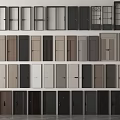 Various Hinged Doors With Glass Panel And Wooden Styles Multiple Color Options For Interior