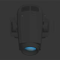Professional LED Moving Head Stage Light with Blue Beam and Black Housing