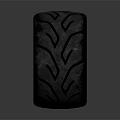 Black Car Tire With Gold Spoke Wheel Rim And Tread Pattern Design Car Parts