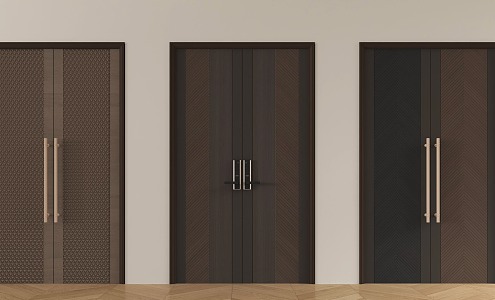 Modern Double Door Top Door Ballroom 3d model