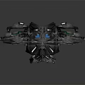 Futuristic Green Aircraft Featuring Intricate Design Blue Windows And Metallic Texture