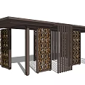 New Chinese style gallery 3d model