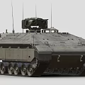 Modern Military Tank Featuring Turret Tracks Heavy Armor And Antennas Design