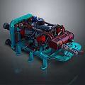 Engine Racing Engine Racing Engine Car Engine Car Engine Modern Vehicle 3d model