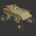 Bulletproof Car Armed Jeep Armed Car Armed Bulletproof Car Military Jeep Off-road Jeep Humvee 3d model