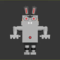 Robot Assistant Small Robot Butler Robot Butler Figure Game Figure 3d model