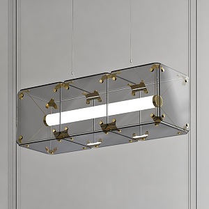 Light Luxury Chandelier 3d model